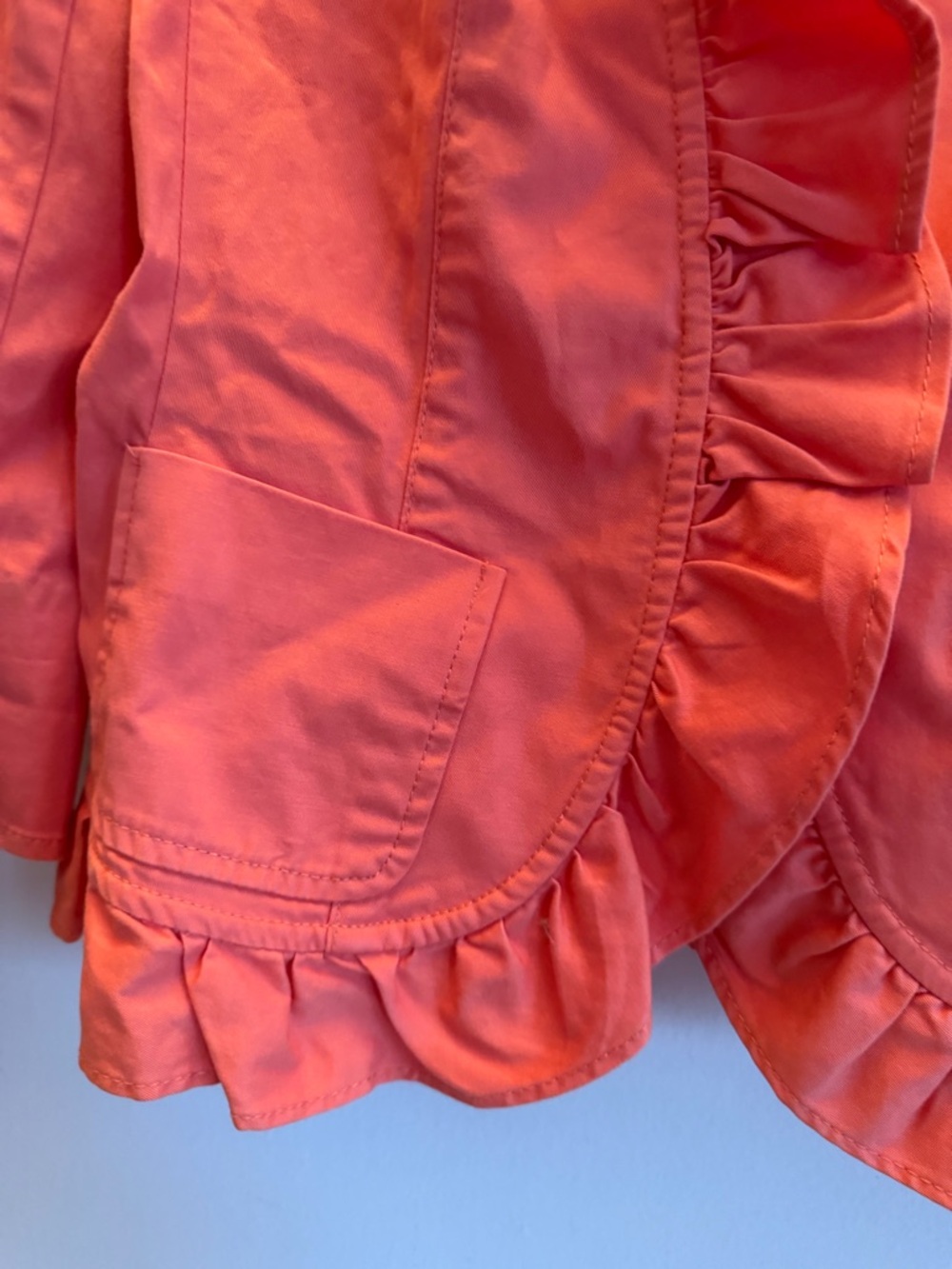 Talbots Coral Ruffle-Trim Jacket 2P - Picture 4 of 6